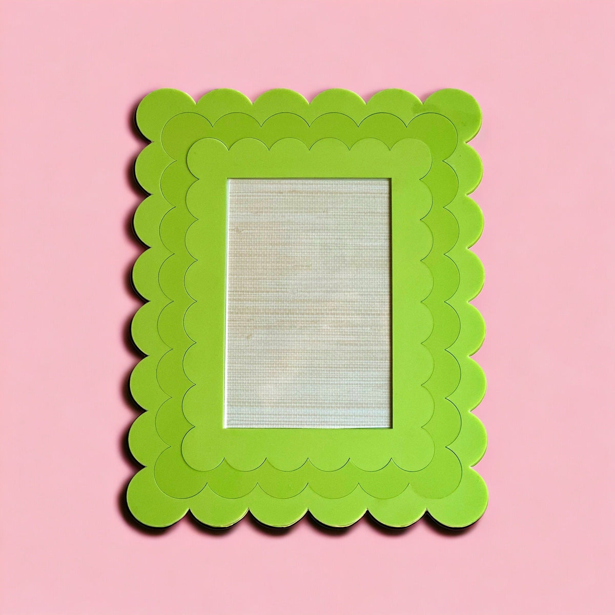 Scallop Acrylic Frame Tabletop, Wall-Hanging